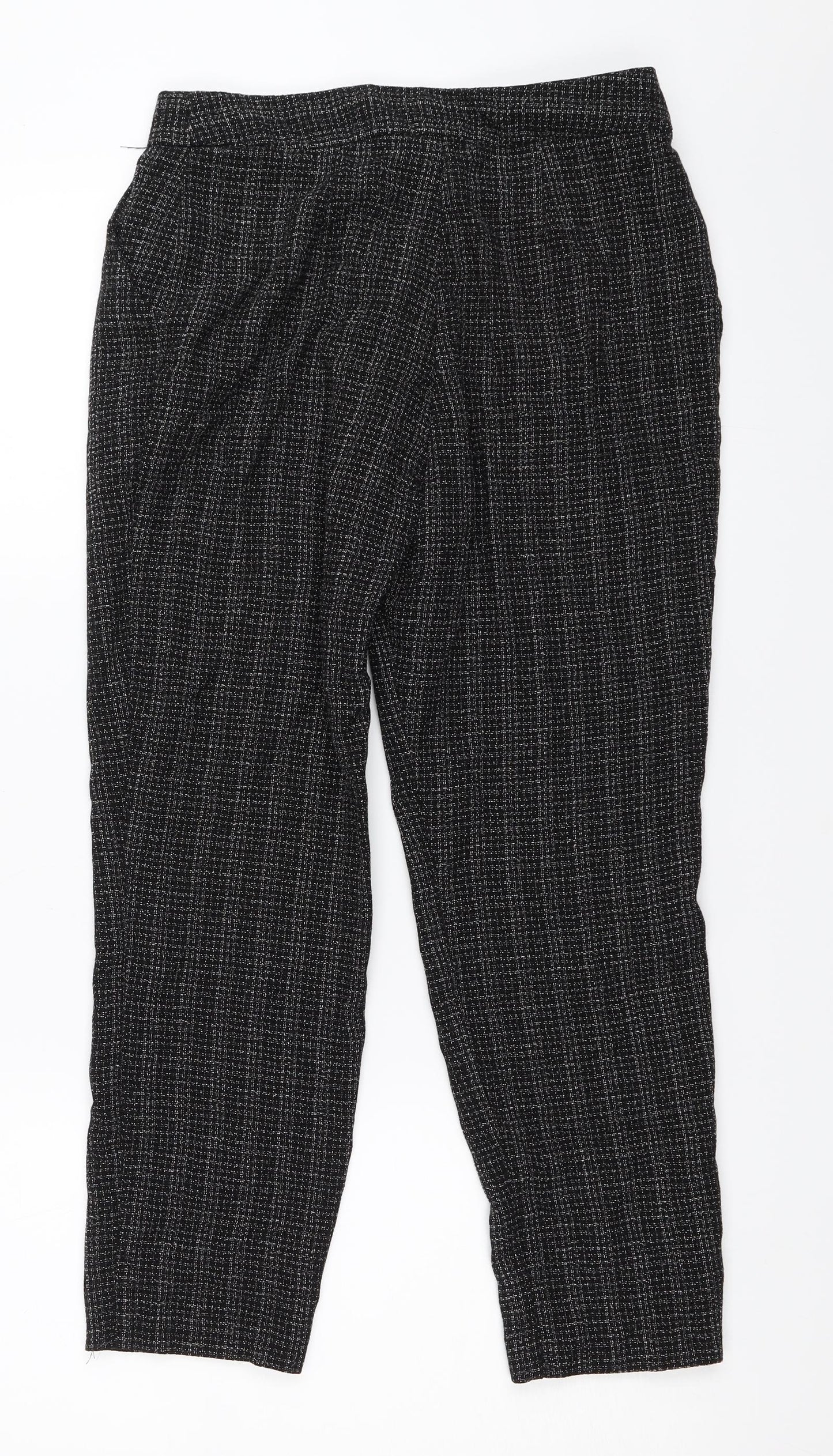 Womens UK Size 6 Dorothy Perkins Regular Fit Capri Black Trousers