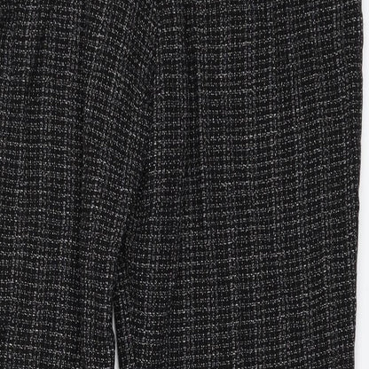 Womens UK Size 6 Dorothy Perkins Regular Fit Capri Black Trousers