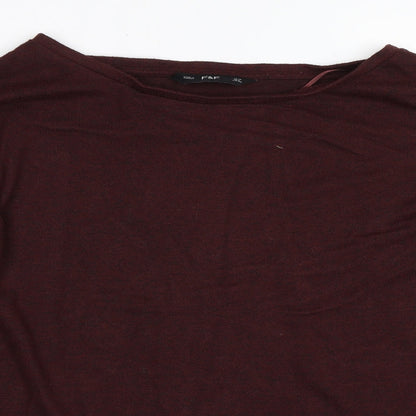 F&F Womens Red   Pullover Jumper Size 10