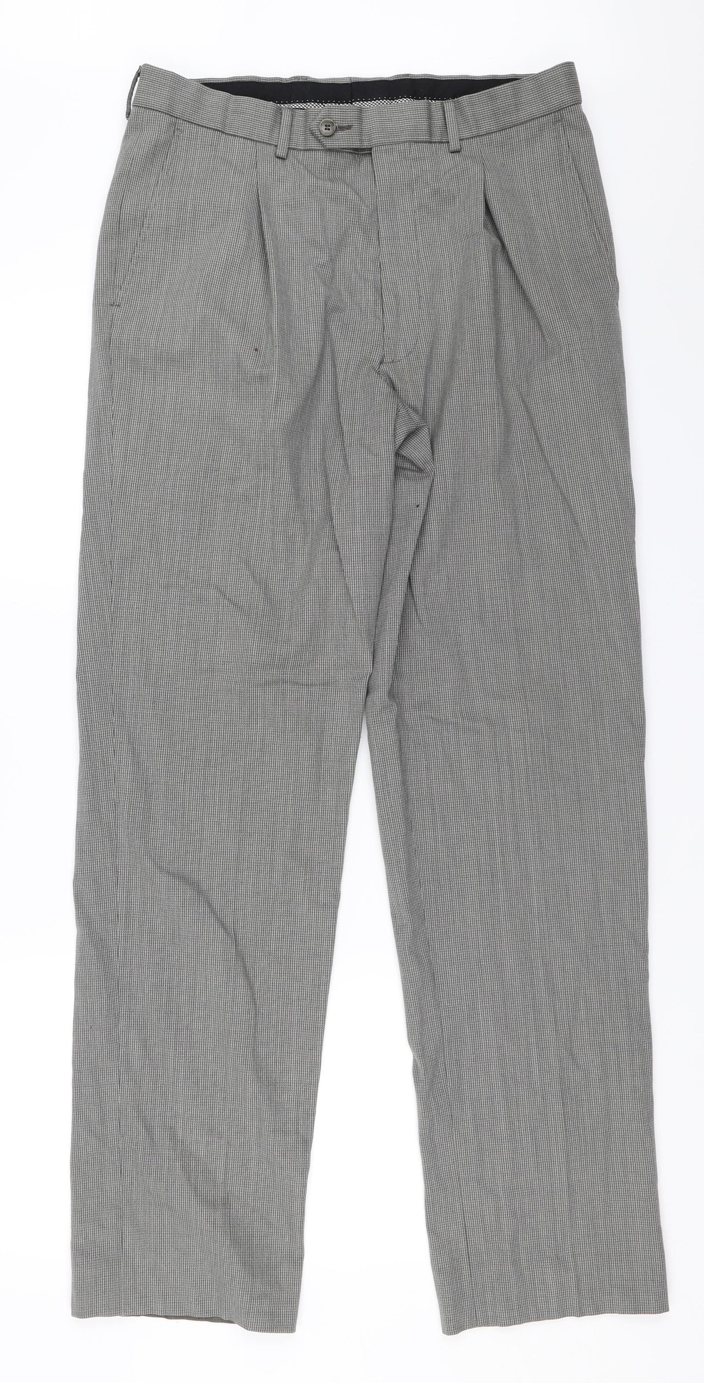 Marks and Spencer Mens Grey   Trousers  Size 32 in L33 in