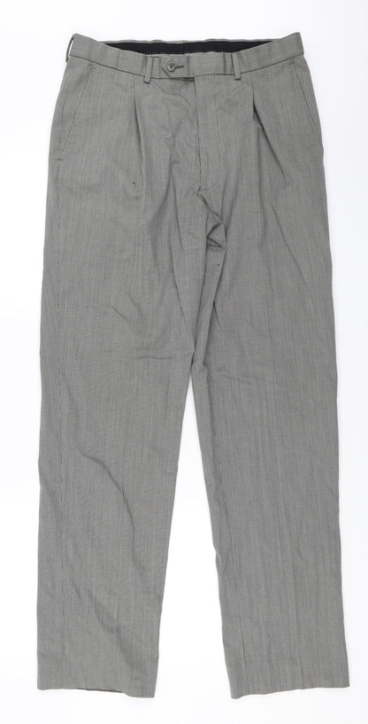 Marks and Spencer Mens Grey   Trousers  Size 32 in L33 in
