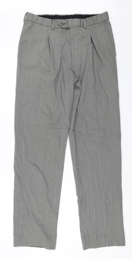 Marks and Spencer Mens Grey   Trousers  Size 32 in L33 in