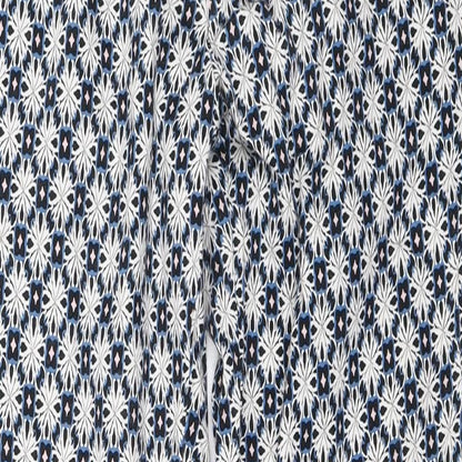 Warehouse Womens Black Geometric  Capri Trousers Size 6 L27 in