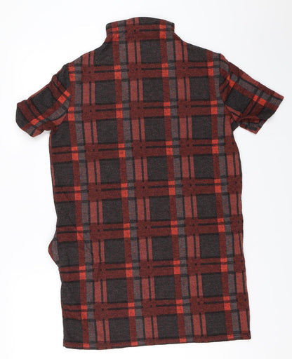 Select Womens Red Check  Mini  Size 10