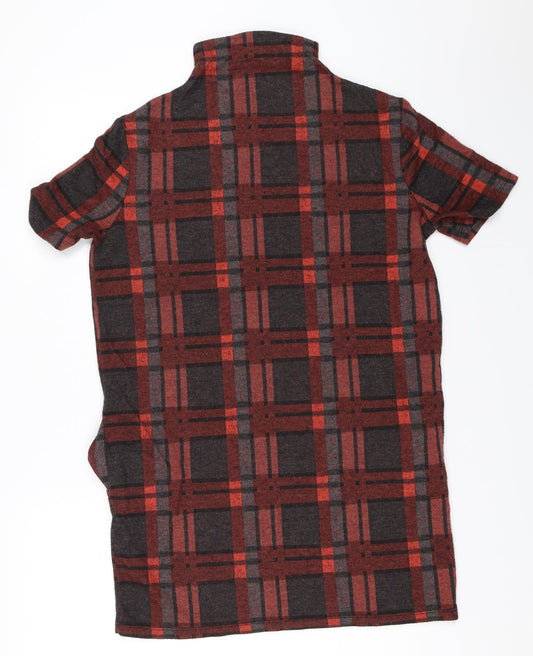 Select Womens Red Check  Mini  Size 10