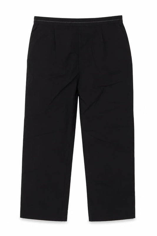 Womens UK Size 10 Bm Collection Regular Fit Cropped Black Trousers