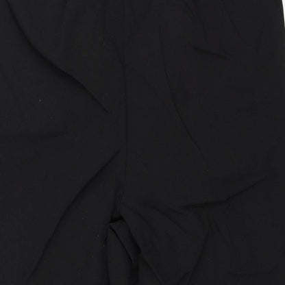 Bm Collection Womens Black   Cropped Trousers Size 10 L23 in