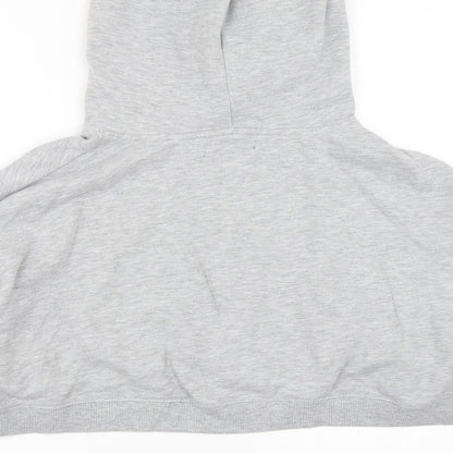 Bikbok Womens Grey   Pullover Hoodie Size M  - cropped hoodie