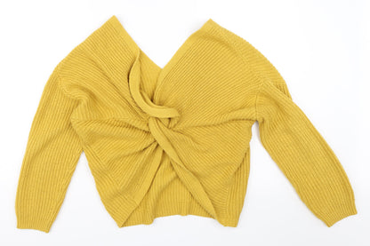 New Look Womens Yellow   Pullover Jumper Size M