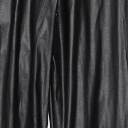 Missguided Womens Black   Trousers  Size 8 L26.5 in - faux leather trousers