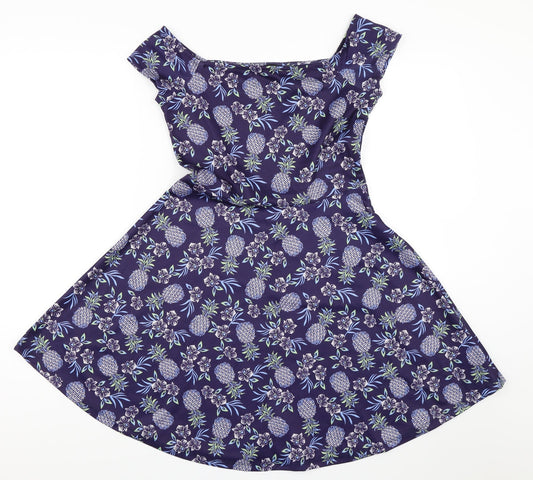 New Look Womens Blue   Fit & Flare  Size 8