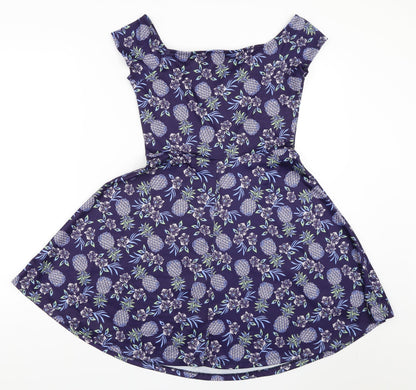 New Look Womens Blue   Fit & Flare  Size 8