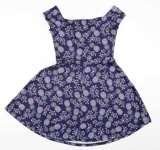 New Look Womens Blue   Fit & Flare  Size 8