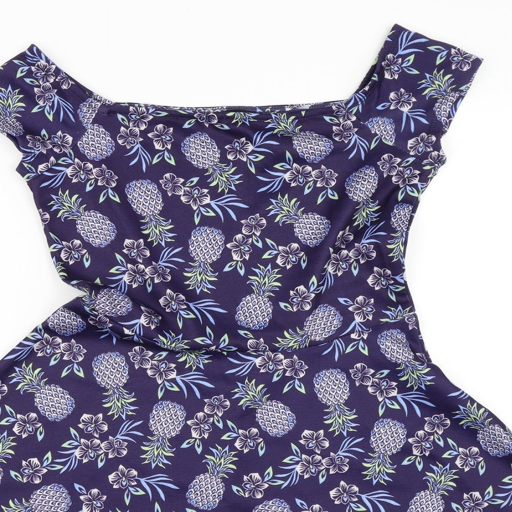 New Look Womens Blue   Fit & Flare  Size 8