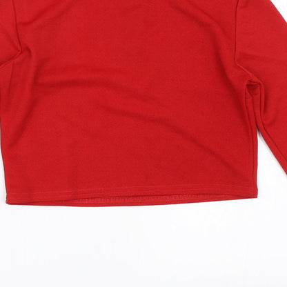 Womens UK Size 6 Select Red Cropped Blouse