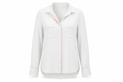 Womens UK Size 10 Miss Selfridge Grey Basic Button-Up