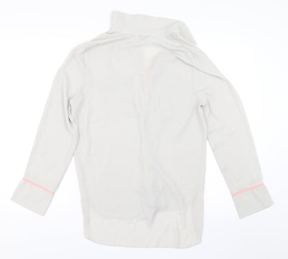 Miss Selfridge Womens Grey   Basic Button-Up Size 10