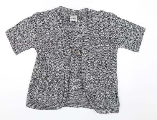 Pulse Womens Black   Cardigan Jumper Size L