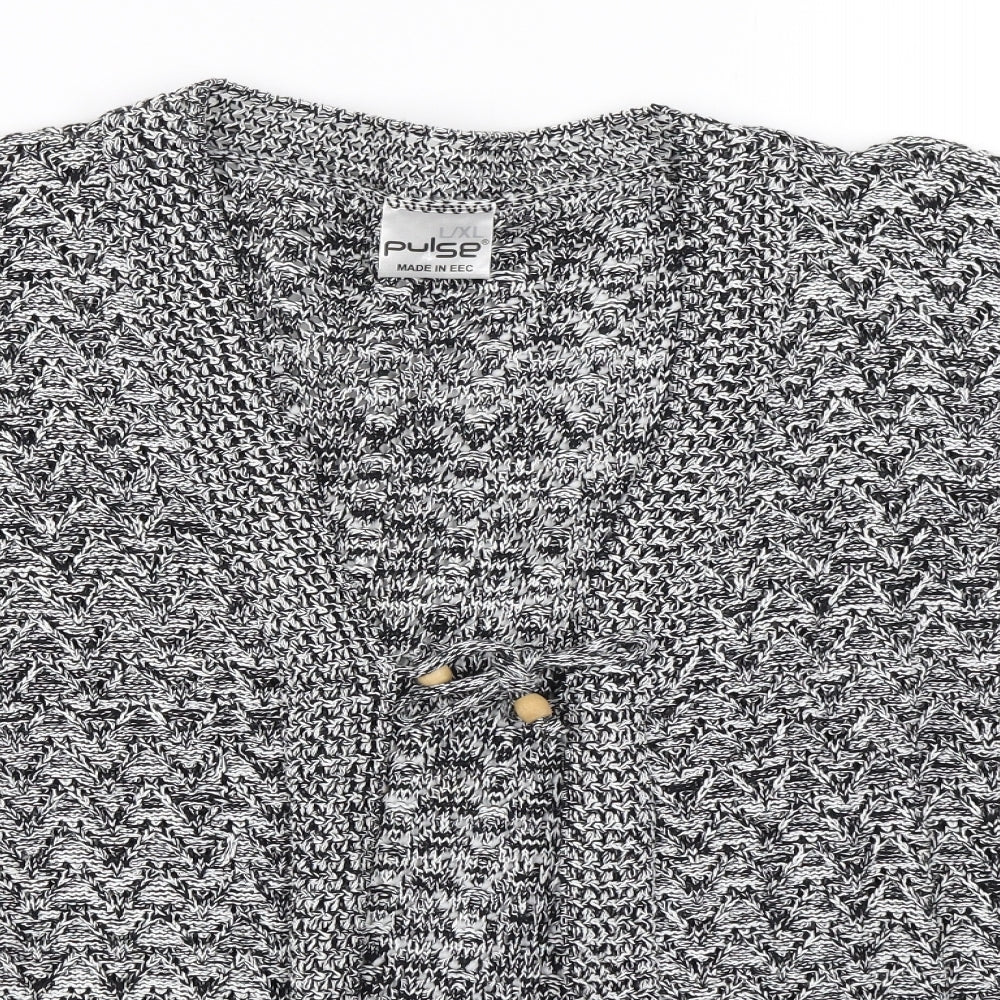 Pulse Womens Black   Cardigan Jumper Size L