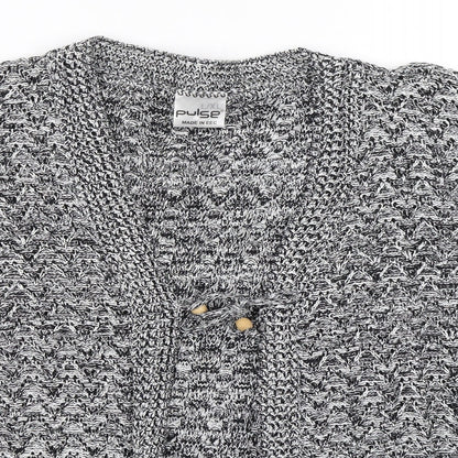 Pulse Womens Black   Cardigan Jumper Size L