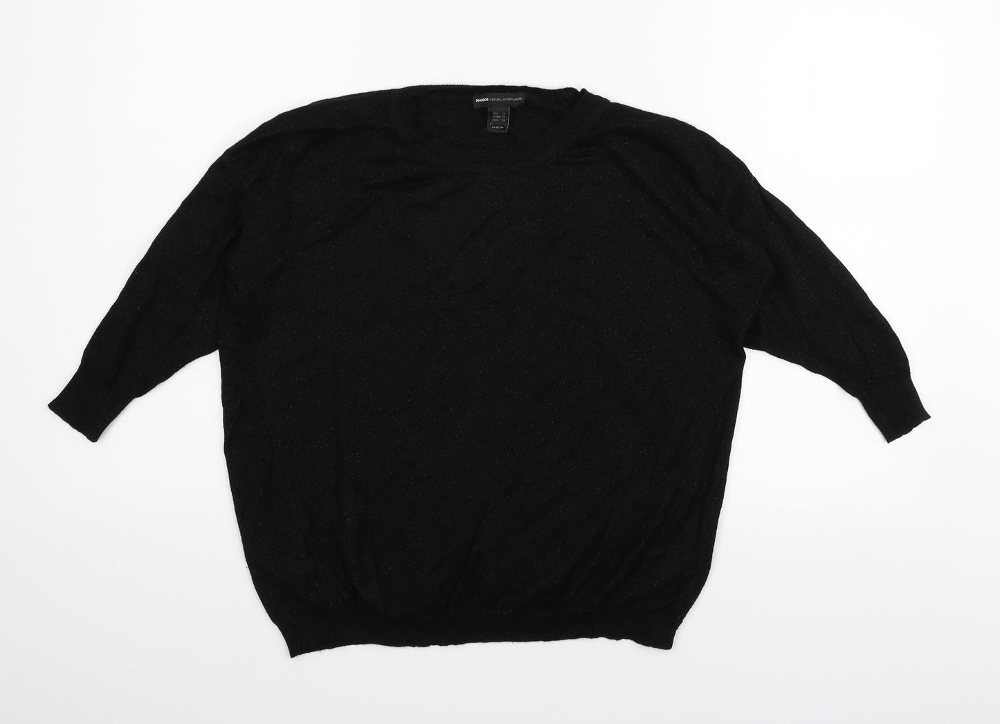 Mango Womens Black   Pullover Jumper Size S
