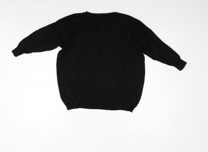 Mango Womens Black   Pullover Jumper Size S