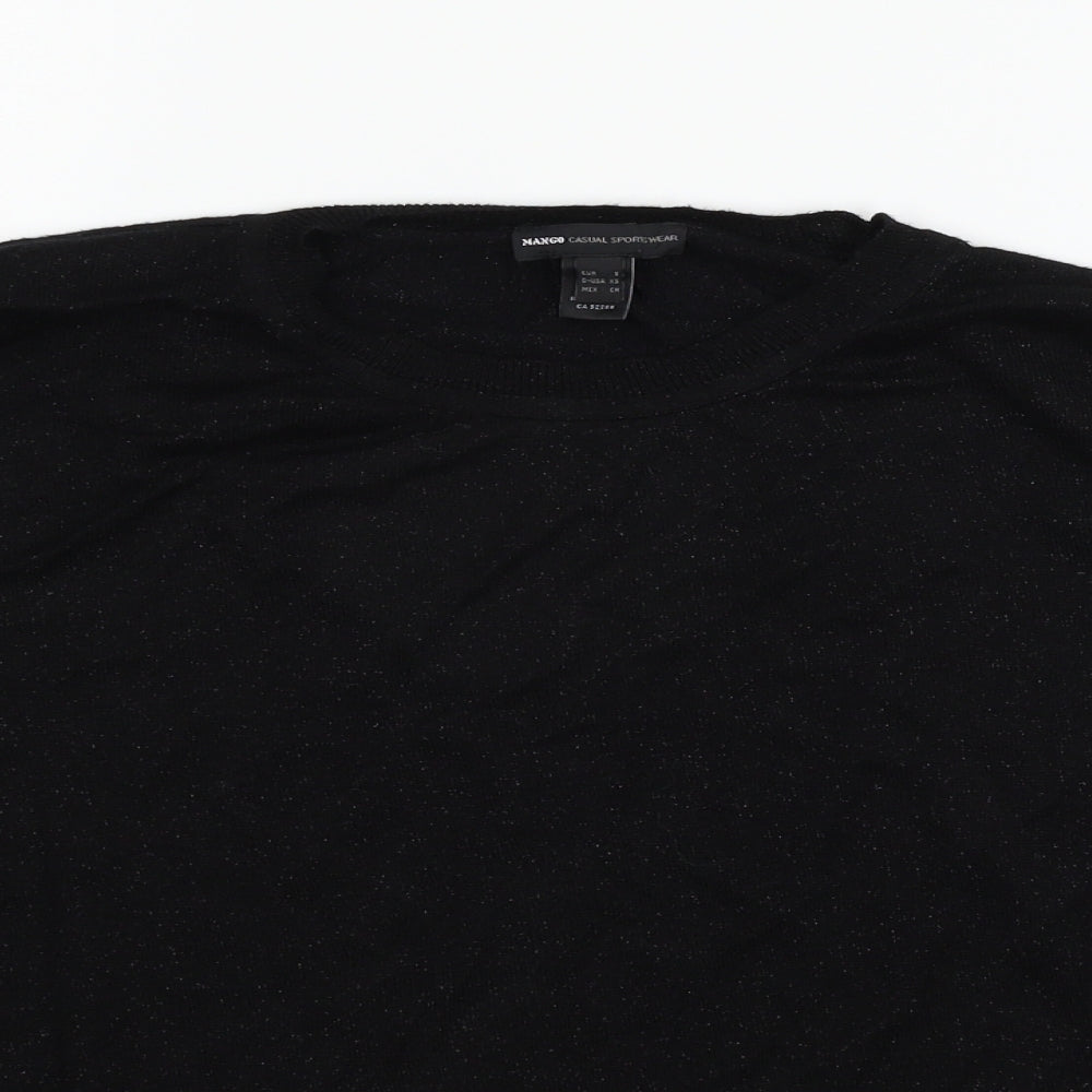 Mango Womens Black   Pullover Jumper Size S
