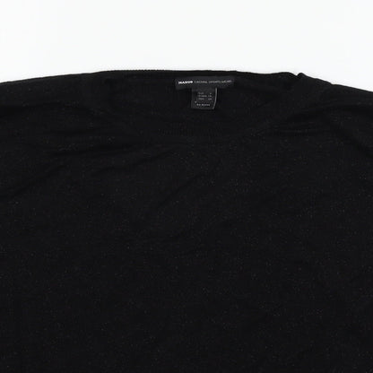 Mango Womens Black   Pullover Jumper Size S