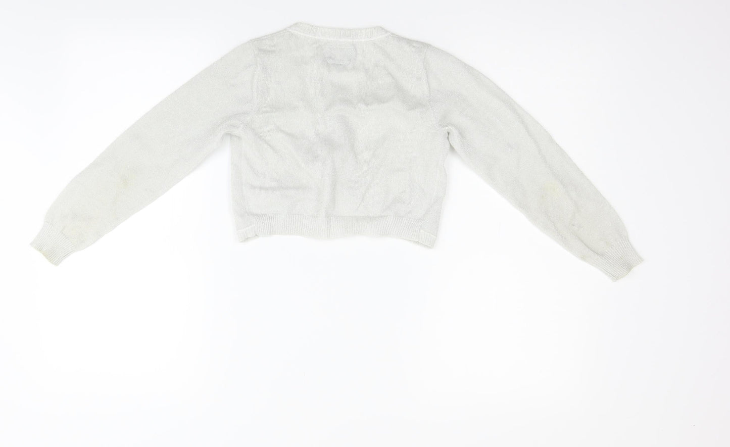 Dickens & jones Girls Grey   Cardigan Jumper Size 9-10 Years