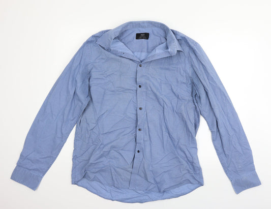 F&F Mens Blue    Button-Up Size 17