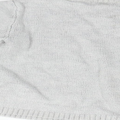H&M Girls Grey   Pullover Jumper Size 6-7 Years