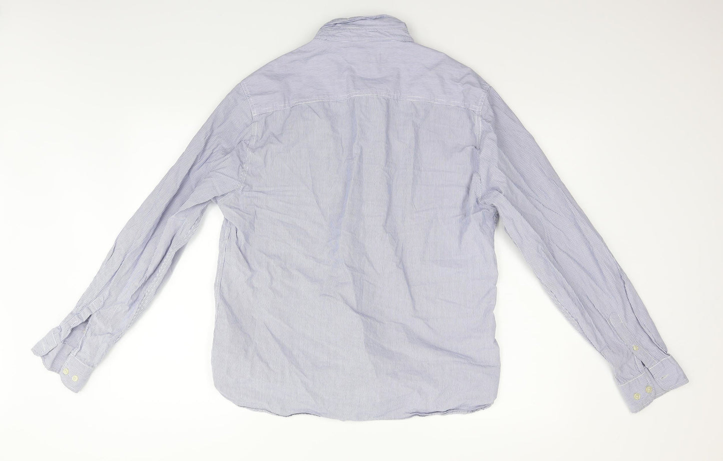 Matalan Mens Blue Striped   Button-Up Size L