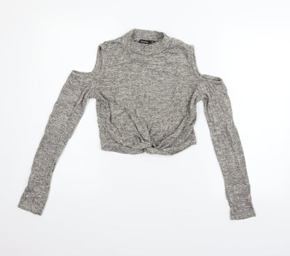 Boohoo Womens Grey   Pullover Jumper Size 10