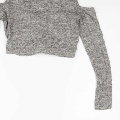 Boohoo Womens Grey   Pullover Jumper Size 10
