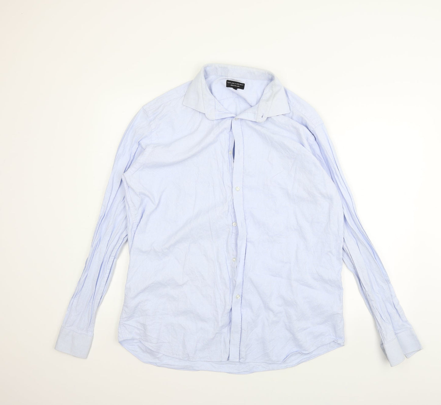 Taylor & Wright Mens Blue    Button-Up Size 17.5