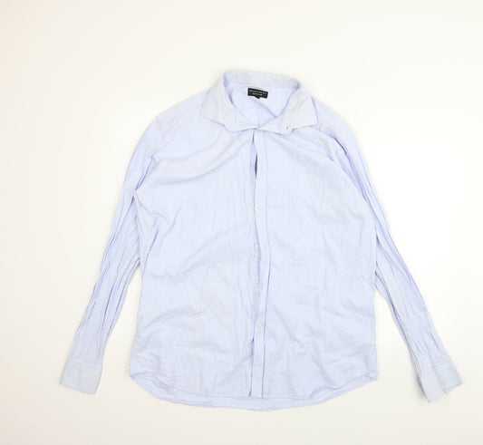 Taylor & Wright Mens Blue    Button-Up Size 17.5