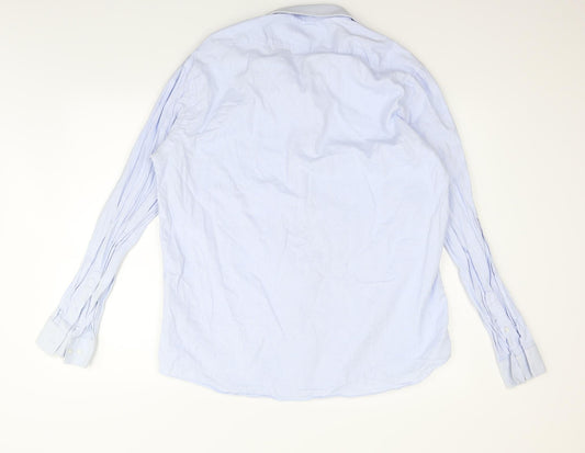 Taylor & Wright Mens Blue    Button-Up Size 17.5