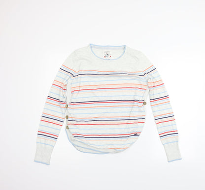Faithful & True Womens Grey Striped  Pullover Jumper Size 12