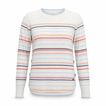 Faithful & True Womens Grey Striped  Pullover Jumper Size 12
