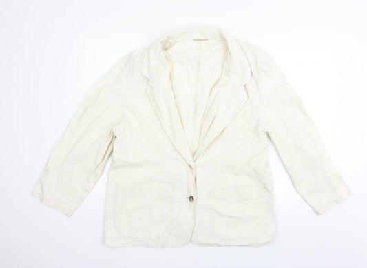Womens UK Size 16 ST MICHAEL Beige Jacket