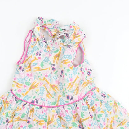 Bapster & Mimi  Girls White Floral  A-Line  Size 2 Years