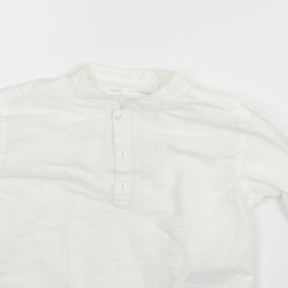 NEXT Girls White   Basic Button-Up Size 5 Years