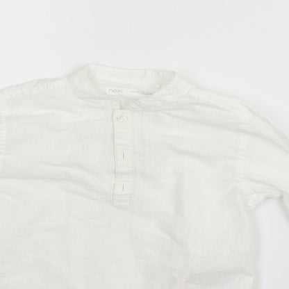 NEXT Girls White   Basic Button-Up Size 5 Years