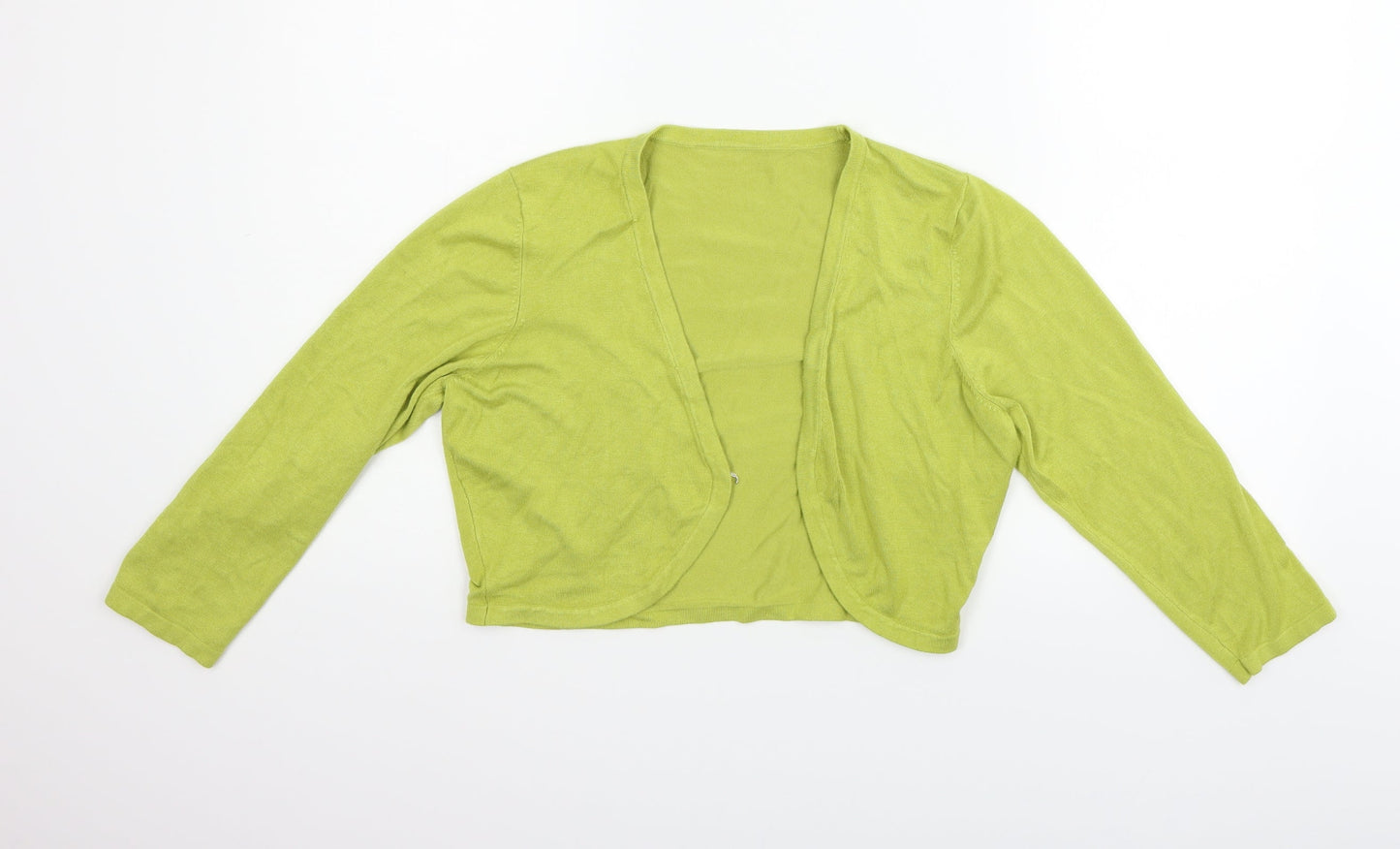 Preworn Girls Green   Cardigan Jumper Size M