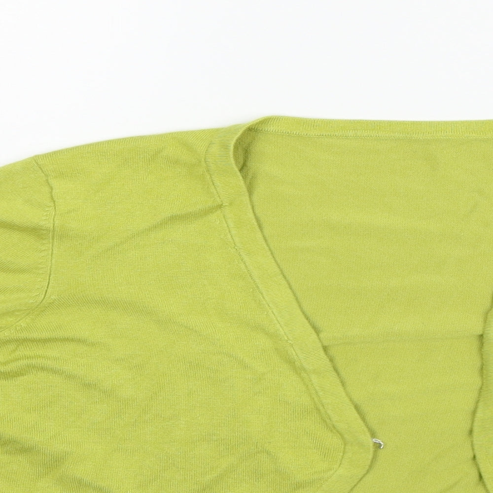 Preworn Girls Green   Cardigan Jumper Size M