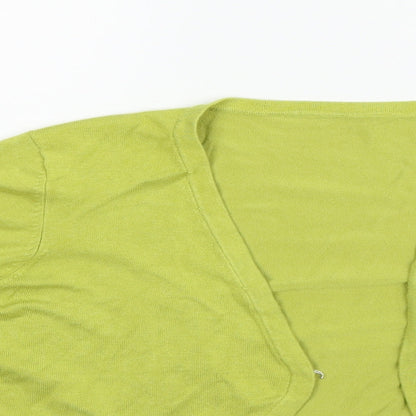 Preworn Girls Green   Cardigan Jumper Size M