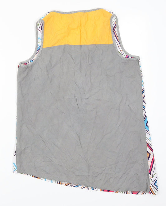 Womens UK Size 10 NEXT Grey Basic Tank