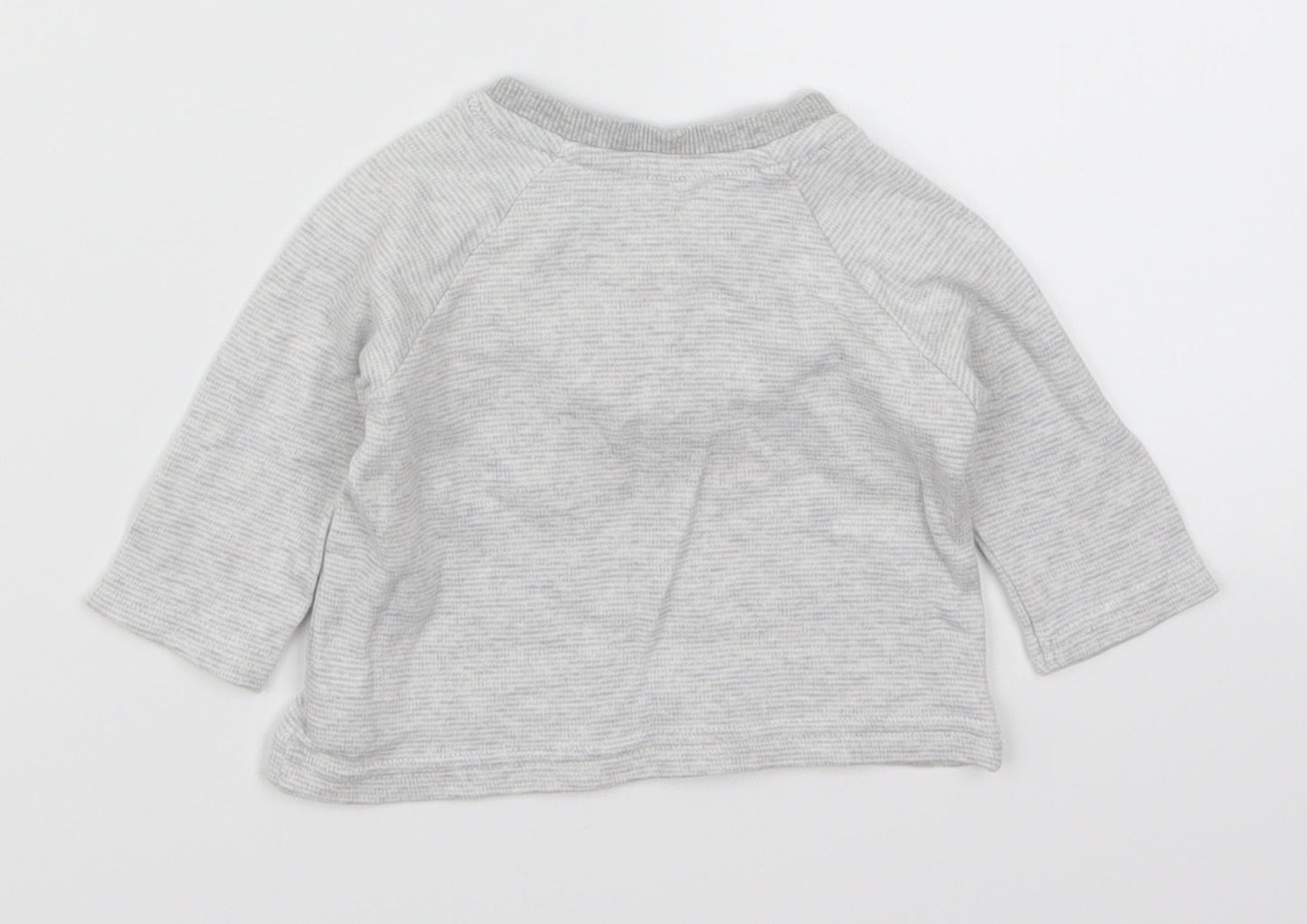 George Boys Grey   Basic T-Shirt Size 0-3 Months  - Cuddles are my Favourite Thing