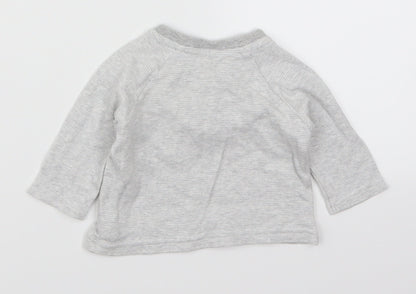 George Boys Grey   Basic T-Shirt Size 0-3 Months  - Cuddles are my Favourite Thing