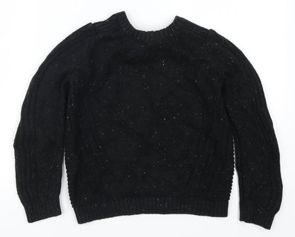 George Boys Black   Pullover Jumper Size 6-7 Years